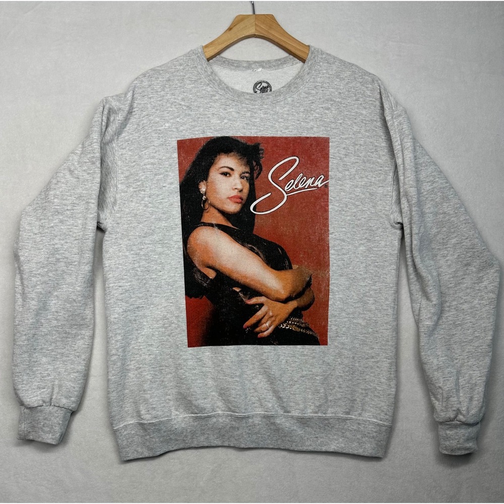 Selena Quintanilla Official‎ Merchandise Heather Gray Graphic Sweatshirt S/M